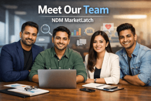 NDM MarketLatch team of digital marketing experts including SEO specialists, social media managers, affiliate marketing professionals, and web developers
