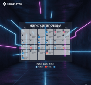 Markelatch Social Media Management Services - Smartphone Instagram Grid Mockup